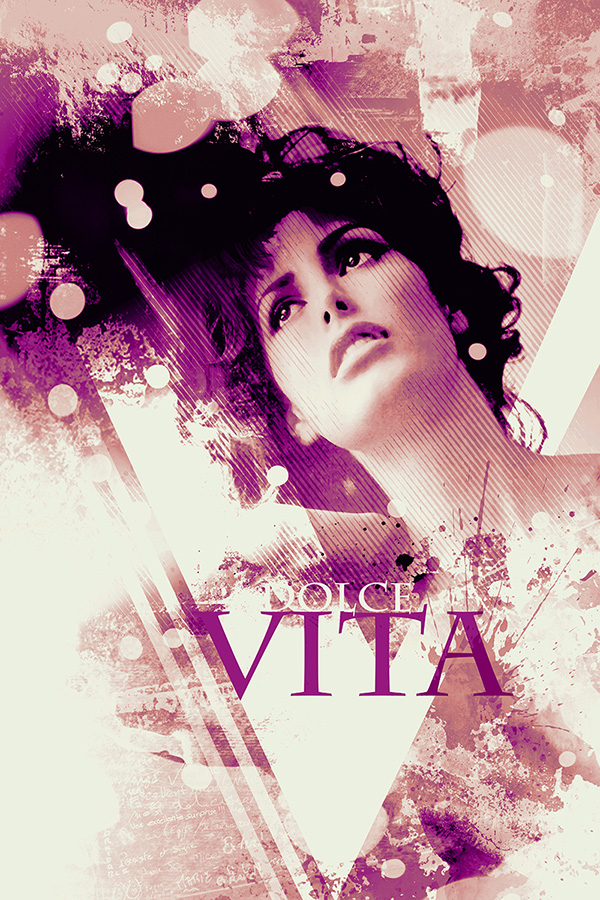 La Dolce Vita Poster - Dunkle Tönung